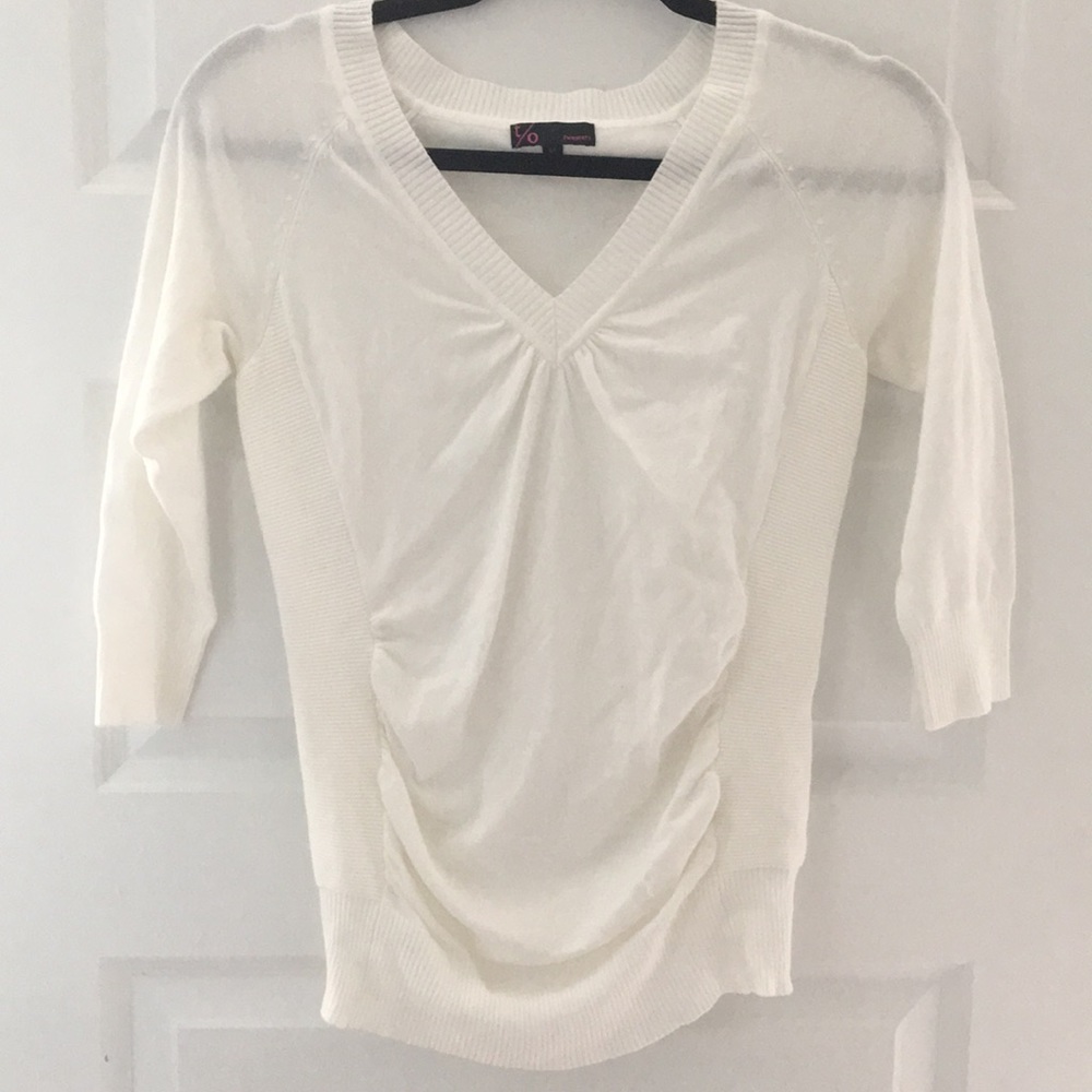 White Fitted Sweater